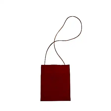 Canvas Cross-shoulder Pochette in red