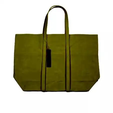 Amiacalva Canvas Medium Tote Bag in Yellow