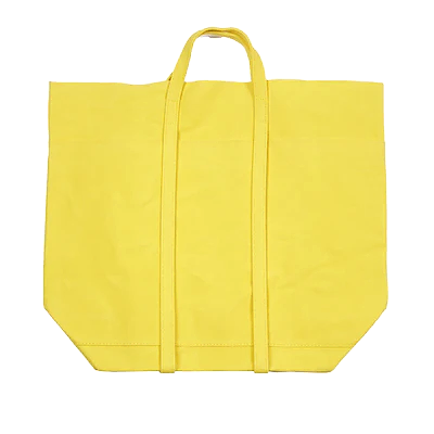 Amiacalva Light Ounce Canvas Large Tote Bag in Yellow