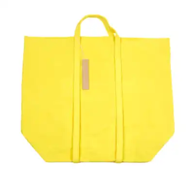 Amiacalva Light Ounce Canvas Large Tote Bag in Yellow