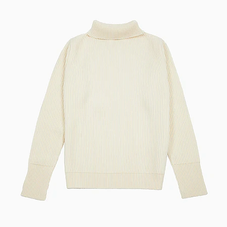 Andersen-Andersen Turtle Neck Sweater in Off White.