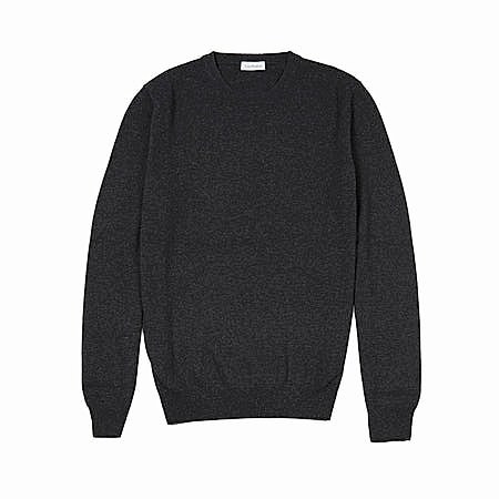 Annapurna Cashmere Crew-neck Jumper in Charcoal