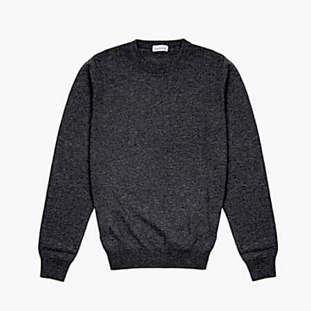 Annapurna Cashmere Crew-neck Jumper in Grey