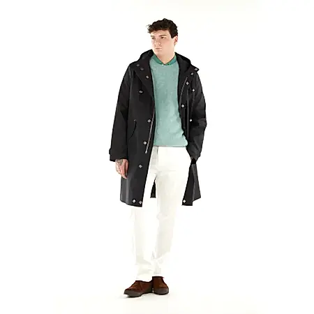 Mackintosh Granish Bonded Cotton Hooded Parka in Black