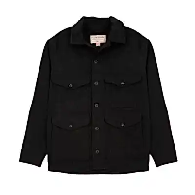 Filson Wool Mackinaw Cruiser Jacket in Charcoal