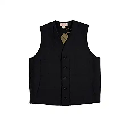 Filson Wool Mackinaw Vest in Charcoal