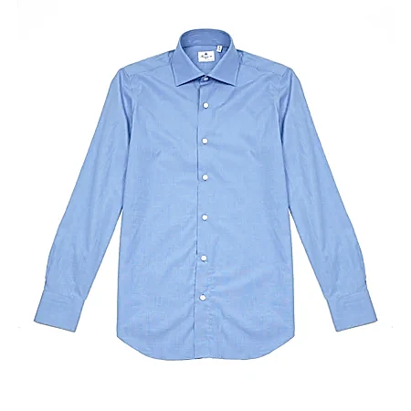 Finamore 170 Shirt in Blue