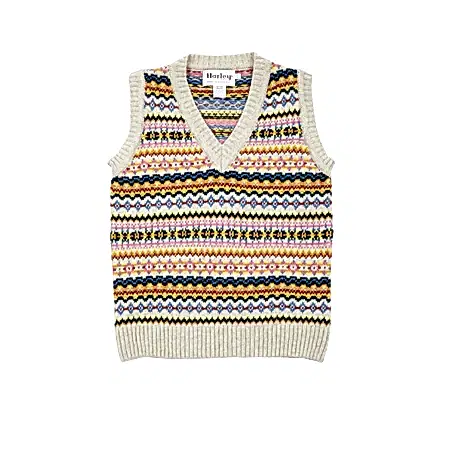 Harley Women's Fair Isle Slip Over in Putty