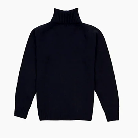 Harley Women's Roll Neck Geelong Jumper in Nero Navy