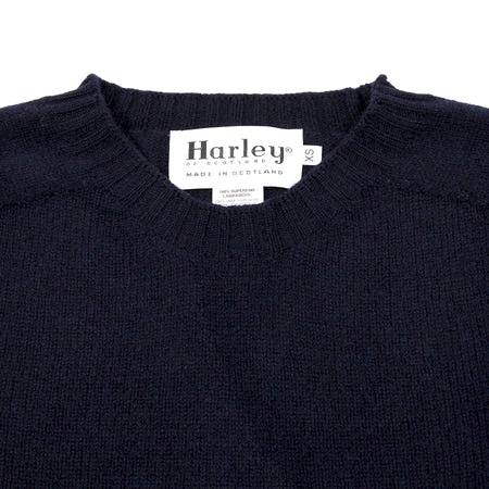 Harley Women's Crew Neck Geelong Jumper in Nero Navy