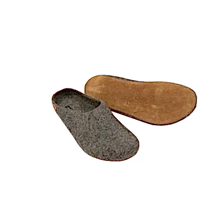 Magicfelt Steinschaf Wool Slippers in Dark Grey