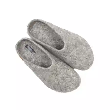 Magicfelt Grotlandschaf Wool Slippers in grey