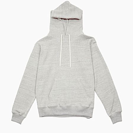 Orslow Melange Cotton Hoodie in Grey